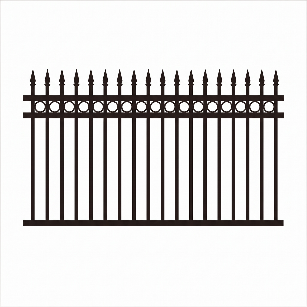 Ring and Spear Top Fence