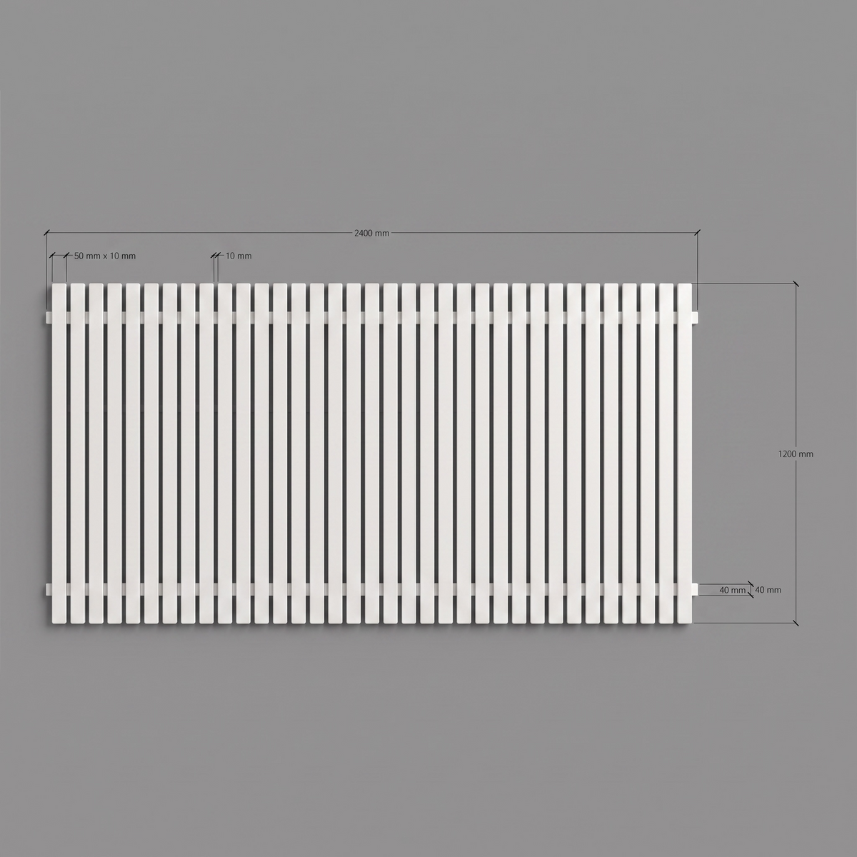 Aluminium Flat Blade Fence