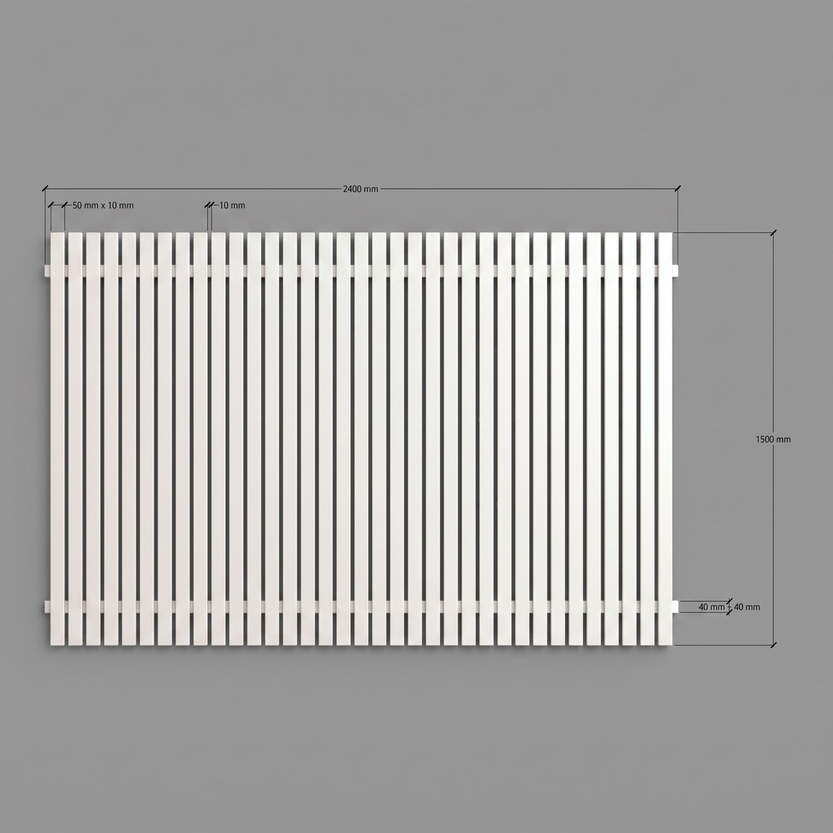 Aluminium Flat Blade Fence