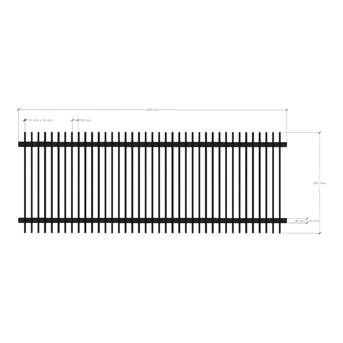 Aluminium Vertical Blade Fence