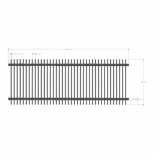 Aluminium Vertical Blade Fence